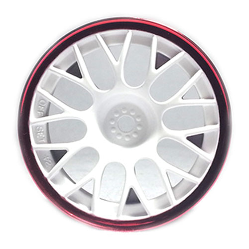 하비몬[#TA84243] MN Mesh Wheel White &amp; Red Rim/+2[상품코드]TAMIYA