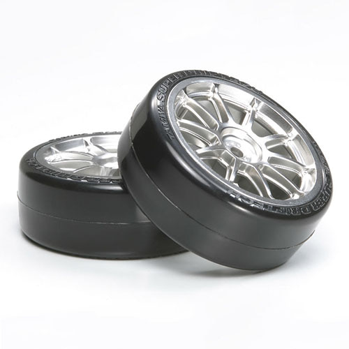 하비몬[#TA54022] 10 Spoked Wheel W/SD Tires 24mm/0 (2pcs)[상품코드]TAMIYA