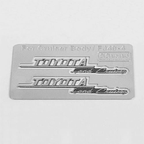 하비몬[#VVV-C0133] Side Metal Emblems for RC4WD Land Cruiser FJ40 Body (Side B) (토요타 랜드크루저 FJ40)[상품코드]CCHAND