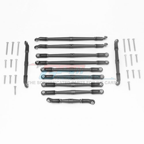 하비몬[#TRX6160-BK-BEBK] TRX-6 Aluminum Adjustable Upper &amp; Lower Suspension Links[상품코드]GPM