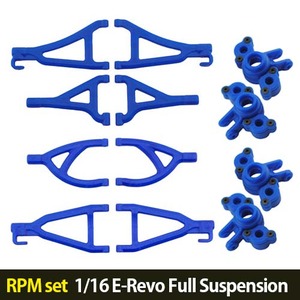 하비몬[RPM세트할인-5%] 1/16 E-Revo Full Suspension A-arms (Blue)[상품코드]-