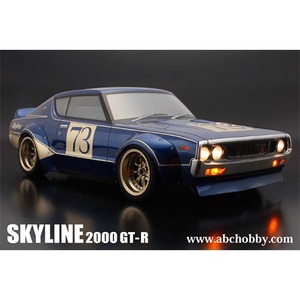 하비몬[단종] [#66136] [미도색바디] 1/10 Nissan Skyline 2000GT-R KENMERI 200mm Body Set Racing Fender Ver. (for Touring, Drift)[상품코드]ABC HOBBY