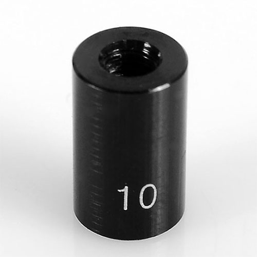 하비몬[단종] [#Z-S1453] [4개입] 10mm (0.39&quot;) Internally Threaded Aluminum Link (Black)[상품코드]RC4WD