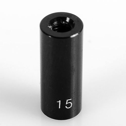 하비몬[단종] [#Z-S1455] [4개입] 15mm Internally Threaded Aluminum Link (Black)[상품코드]RC4WD