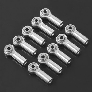 하비몬[#Z-S1638] [10개입] M3 Medium Straight Aluminum Rod Ends (Silver) (볼 M3｜로드 M3｜길이 24mm)[상품코드]RC4WD