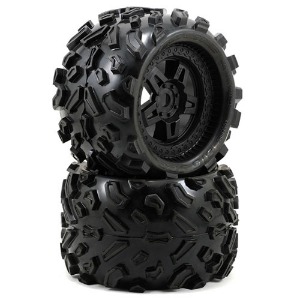 하비몬[#AP1103-13] [2세트 반대분] Big Joe Tire w/Tech 5 Monster Truck Wheel (Black) (M2) (크기 162 x 108mm)[상품코드]PRO-LINE RACING