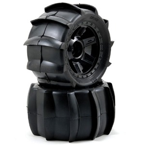 하비몬[#AP1179-11] [2세트 반대분] Sling Shot 3.8&quot; Tire 1/2&quot; Offset Wheel (Black) (M2) (크기 156 x 84mm)[상품코드]PRO-LINE RACING