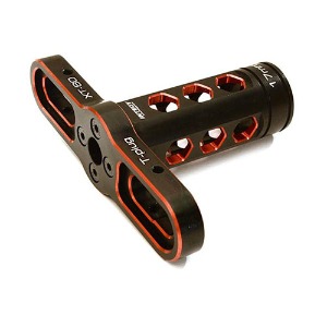 하비몬[#C27647RED] [17mm 휠 렌치] Hex Socket Wrench for 17mm Hex Wheel Nut w/ Connector Soldering Stand (Red) (손잡이 제외 길이 55mm)[상품코드]INTEGY