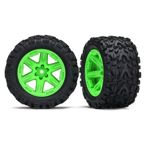 하비몬[#AX6774G] Tires &amp; Wheels, Assembled, Glued (2.8&quot;) (RXT Green Wheels, Talon Extreme Tires, Foam Inserts) (2WD Electric Rear) (2) (TSM Rated)[상품코드]TRAXXAS