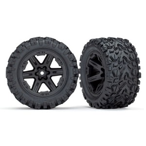 하비몬[#AX6774] Tires &amp; Wheels, Assembled, Glued (2.8&quot;) (RXT Black Wheels, Talon Extreme Tires, Foam Inserts) (2WD Electric Rear) (2) (TSM Rated)[상품코드]TRAXXAS