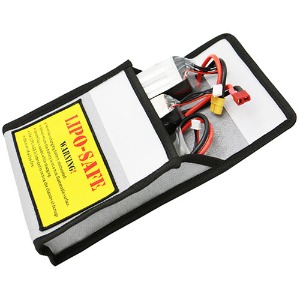 하비몬[#BM0137] [리튬 배터리 보관백｜크기 155 x 175 x 45mm] Fireproof Lipo Battery Safety Bag (Three-Dimensional)[상품코드]BEST-RCMODEL