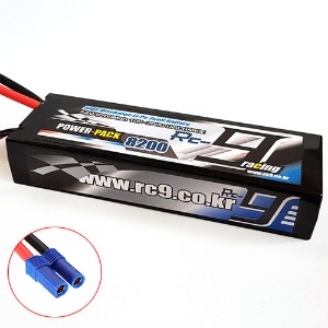 하비몬7.4V 8200mAh 100-200C 2S Hard Case Lipo Battery (EC5잭)[상품코드]RC9