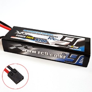 하비몬7.4V 8200mAh 100-200C 2S Hard Case Lipo Battery (TRX잭)[상품코드]RC9