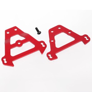 하비몬[#AX5323R] Bulkhead Tie Bars, Front &amp; Rear (Red-Anodized Aluminum)[상품코드]TRAXXAS