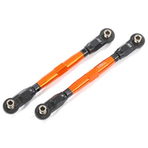 하비몬[#AX8948A] Toe Links, Front (Tubes Orange-Anodized, 7075-T6 Aluminum, Stronger Than Titanium) (88mm) (2)/ Rod Ends, Rear (4)/ Rod Ends, Front (4)/ Aluminum Wrench (1)[상품코드]TRAXXAS