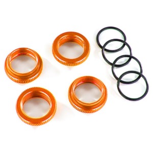 하비몬[#AX8968A] Spring Retainer (Adjuster), Orange-Anodized Aluminum, GT-Maxx® Shocks (4) (Assembled With O-Ring)[상품코드]TRAXXAS