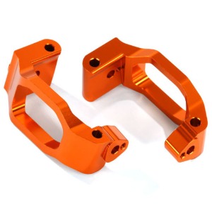 하비몬[#AX8932A] Caster Blocks (C-Hubs), 6061-T6 Aluminum (Orange-Anodized), Left &amp; Right/ 4x22mm Pin (4)/ 3x6mm Bcs (4)/ Retainers (4)[상품코드]TRAXXAS