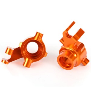 하비몬[#AX8937A] Steering Blocks, 6061-T6 Aluminum (Orange-Anodized), Left &amp; Right[상품코드]TRAXXAS