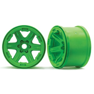 하비몬[#AX8671G] Wheels, 3.8&quot; (Green) (2) (17mm Splined)[상품코드]TRAXXAS