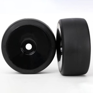 하비몬[#AX6473] Tires &amp; Wheels, Assembled, Glued (Black, Dished Wheels, Slick Tires (S1 Compound), Foam Inserts) (Rear) (2)[상품코드]TRAXXAS