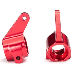 하비몬[#AX3636X] Steering Blocks, Rustler®/Stampede®/Bandit (2), 6061-T6 Aluminum (Red-Anodized)/ 5x11mm Ball Bearings (4)[상품코드]TRAXXAS