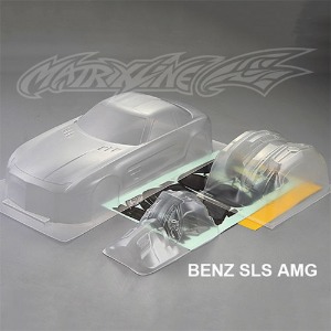 하비몬[선주문필수] [#PC201401] 1/10 Mercedes-Benz SLS AMG Body Shell w/Light Bucket, Decal, Window Masks (Clear｜미도색)[상품코드]MATRIXLINE