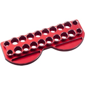 하비몬[BM0289-RED] (공구스탠드｜크기 230 x 85mm) Aluminum RC Tool Stand Holder 20 Holes w/Tray (Red)[상품코드]BEST-RCMODEL