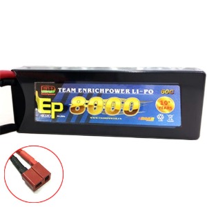 하비몬[#8000-2S-60C-T] 7.4V 8000mAh 60C Hard Case Lipo Battery (딘스잭)[상품코드]EP POWER