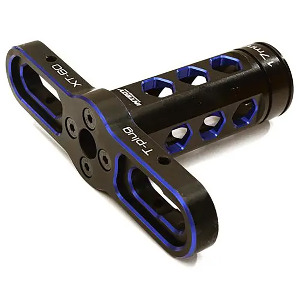 하비몬[#C27647BLUE] [17mm 휠 렌치] Hex Socket Wrench for 17mm Hex Wheel Nut w/ Connector Soldering Stand (Blue) (손잡이 제외 길이 55mm)[상품코드]INTEGY