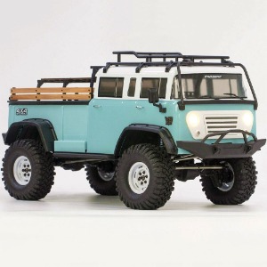 하비몬[#90100092] [완제품 - 조종기 미포함｜2단 미션｜LED｜디프 언락] 1/10 EMO JT4 4x4 Scale Rock Crawler ARTR (Ocean Blue) : Jeep M677 Cargo Pickup Truck (크로스알씨 스케일 트럭)[상품코드]CROSS-RC