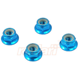 하비몬[#YA-0616BU] [4개입] 5mm Aluminum Wheel Lock Nut (Blue)[상품코드]YEAH RACING
