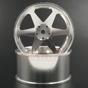 하비몬[#WL-0129SV] [2개입｜알루미늄 휠] Spec D Plus Aluminum 70756 Spoke +8 Offset Drift Rim[상품코드]YEAH RACING