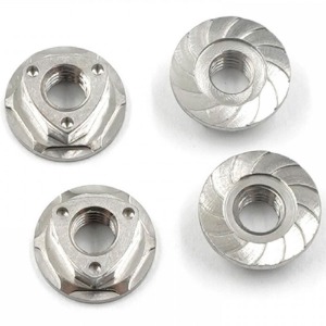 하비몬[YA-0714SV] [4개입] 64 Titanium Wheel Lock Nut 4mm (Type B)[상품코드]YEAH RACING