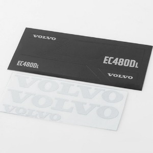 하비몬[#VVV-C0267] Volvo Decal Sheet Set for 1/14 Earth Digger 360L (크기: 검정 14.5 x 6.5cm / 흰색 12.4 x 5.4cm)[상품코드]CCHAND