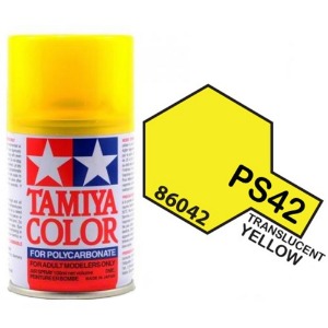 하비몬[#TA86042] PS-42 Translucent Yellow (타미야 캔 스프레이 도료)[상품코드]TAMIYA