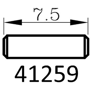 하비몬[#97400505] [6개입] Transfer Gear Pin Ø2 x 7.5mm for BC8 (설명서 품번 #41259)[상품코드]CROSS-RC