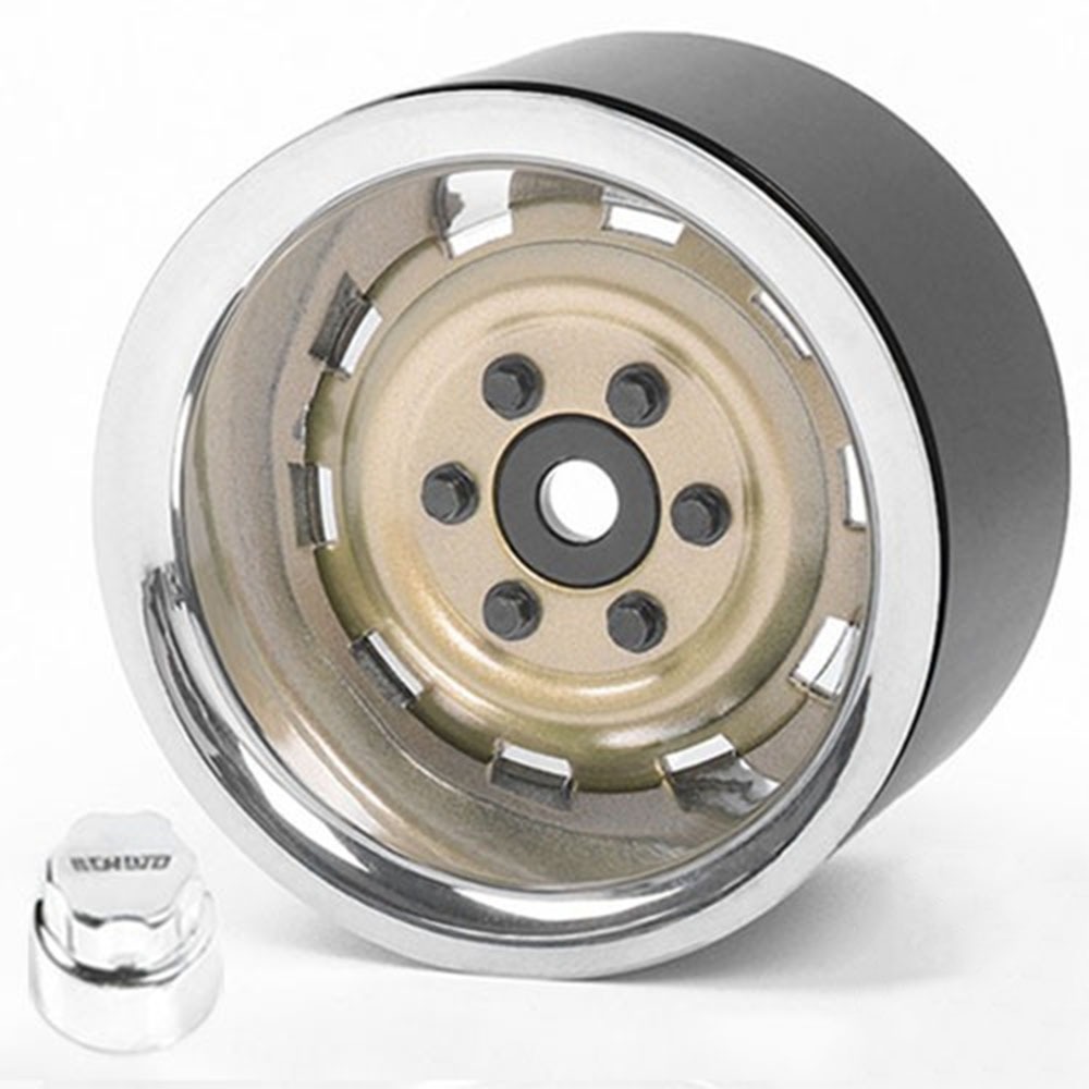 하비몬[Z-W0324-SPARE] (낱개 1개입 - 스페어 타이어용 - 센터캡 공구 미포함) Rally 1.9&quot; Beadlock Wheel (Gold)[상품코드]RC4WD